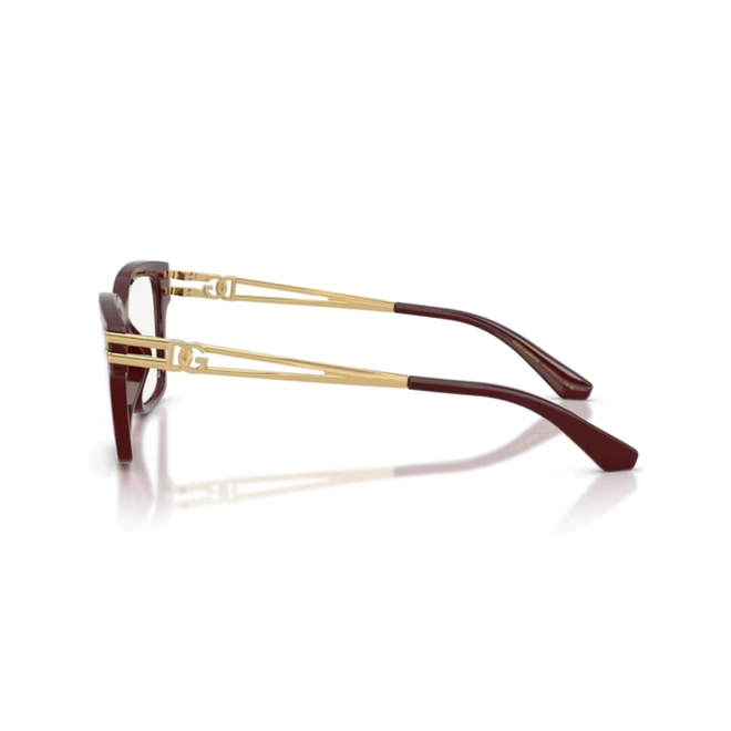Óculos de Grau Dolce & Gabbana 0DG5117 3091 54 Acetato Bordô 3