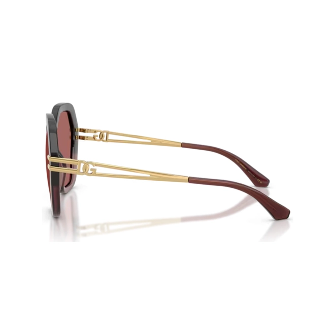Óculos de Sol Dolce & Gabbana 0DG6210 34936956 Acetato Marrom Mesclado com lentes na cor Violeta 3