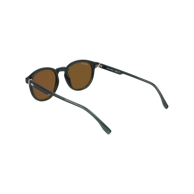Óculos de Sol Lacoste L6030S N301 50 Acetato Verde com lentes na cor Marrom 4