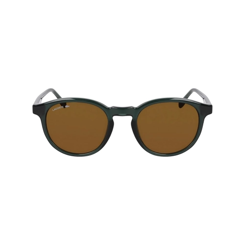 Óculos de Sol Lacoste L6030S N301 50 Acetato Verde com lentes na cor Marrom