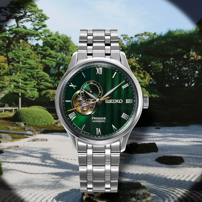 Relógio Seiko Presage Japanese Garden - SSA463J1 E3SX Verde 2