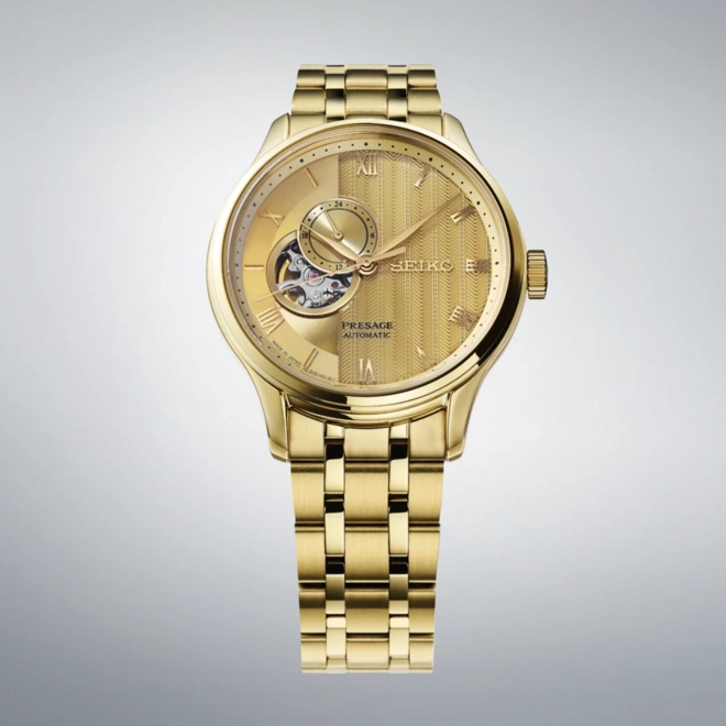 Relógio Seiko Presage Japanese Garden - SSA468J1 C3KX Dourado 3