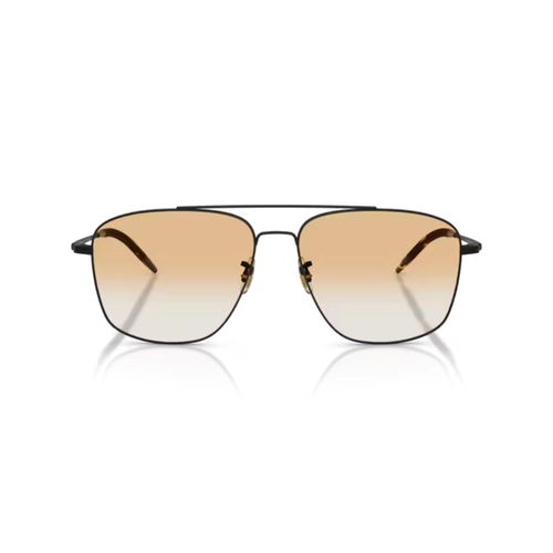 Óculos de Sol Oliver Peoples 0OV1380 5062 58 Metal Preto Fosco com lentes Demonstrativas Marrom Degradê