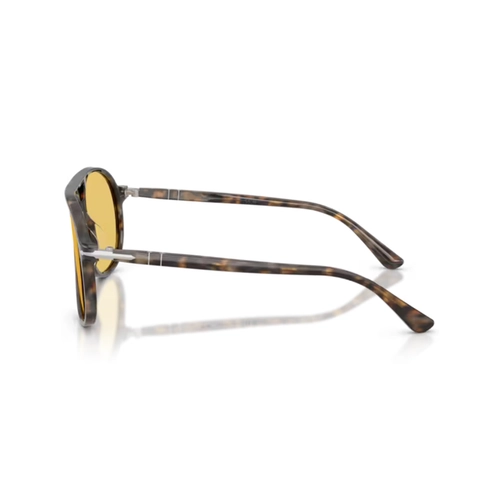 Óculos de Sol Persol 0PO3403S 12487460 Acetato Marrom Mesclado com lentes na cor Amarelo
