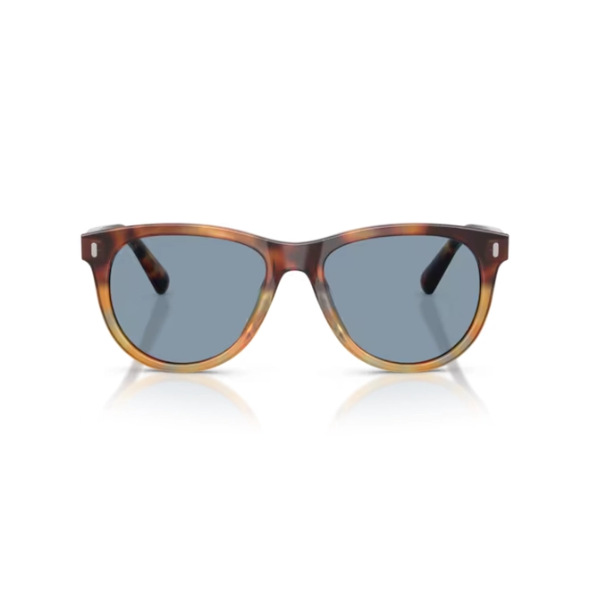 Óculos de Sol Persol 0PO3408S 11585653 Acetato Marrom Mesclado com lentes na cor Azul 2