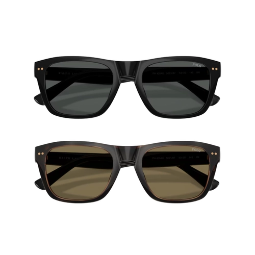 Óculos de Grau Polo Ralph Lauren 0PH4254U 50037353 Nylon Marrom Mesclado com Clip-On nas cores Marrom e Verde