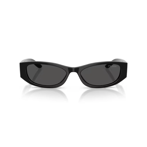 Óculos de Sol Prada 0PR D22S 16K08Z54 Acetato Preto com lentes na cor Cinza Escuro