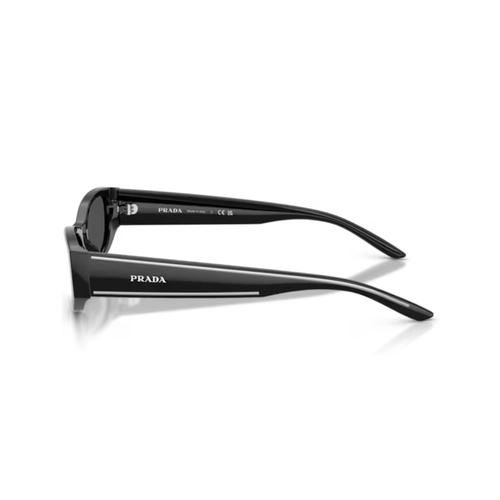 Óculos de Sol Prada 0PR D22S 16K08Z54 Acetato Preto com lentes na cor Cinza Escuro