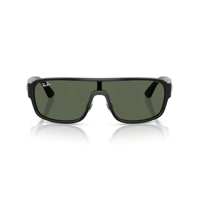 Óculos de Sol Ray-Ban 0RB2233 901/7129 Propionato Preto Polido com lentes na cor Verde Escuro 2