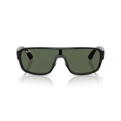 Óculos de Sol Ray-Ban 0RB2233 901/7129 Propionato Preto Polido com lentes na cor Verde Escuro