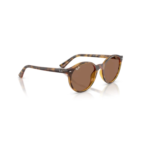 Óculos de Sol Ray-Ban 0RB4481L 710/7352 Propionato Marrom Mesclado Polido com lentes na cor Marrom Escuro