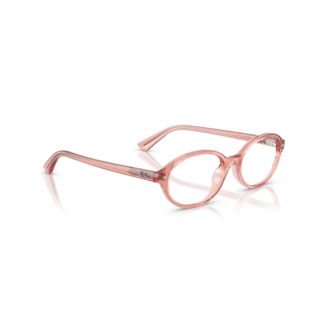Óculos de Grau Ray-Ban 0RX7273L 8535 52 Propionato Rosa Transparente Polido 3