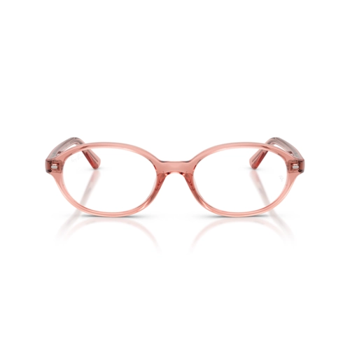 Óculos de Grau Ray-Ban 0RX7273L 8535 52 Propionato Rosa Transparente Polido