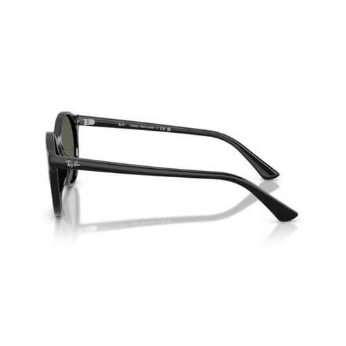 Óculos de Sol Ray-Ban 0RB4481L 901/7152 Propionato Preto com lentes na cor Verde