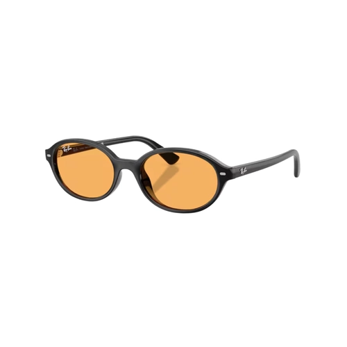 Óculos de Sol Ray-Ban 0RB4482L 66778552 Acetato Preto com lentes na cor Amarelo