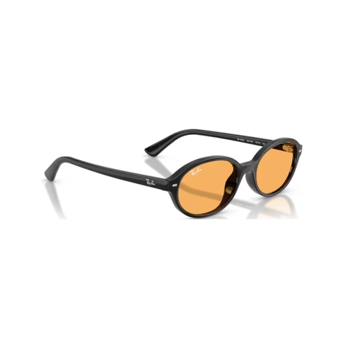 Óculos de Sol Ray-Ban 0RB4482L 66778552 Acetato Preto com lentes na cor Amarelo