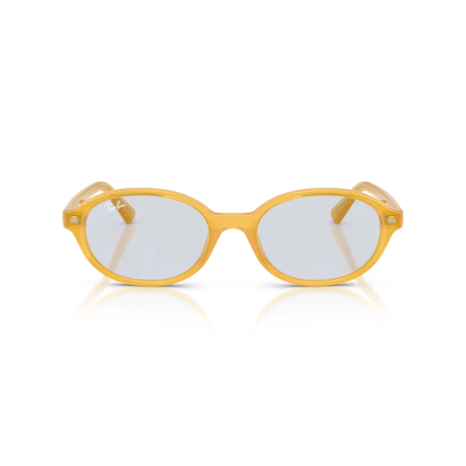 Óculos de Sol Ray-Ban 0RB4482L 68947252 Acetato Amarelo com lentes na cor Azul 2