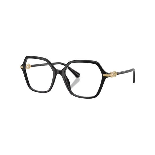 Óculos de Grau Swarovski 0SK2075 1001 56 Acetato Preto 1