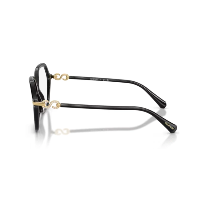 Óculos de Grau Swarovski 0SK2075 1001 56 Acetato Preto 3