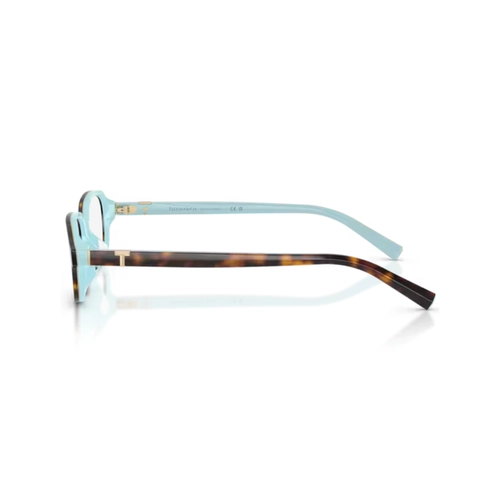 Óculos de Grau Tiffany 0TF2307D 8134 52 Acetato Marrom Mesclado e Azul