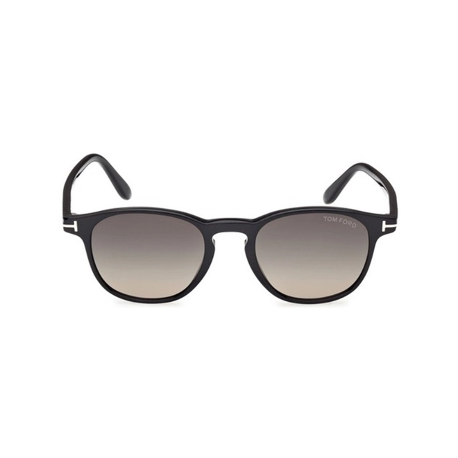 Óculos de Sol Tom Ford FT1302_5001B Acetato Preto com lentes na cor Marrom e Cinza Degradê 2
