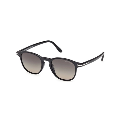 Óculos de Sol Tom Ford FT1302_5001B Acetato Preto com lentes na cor Marrom e Cinza Degradê
