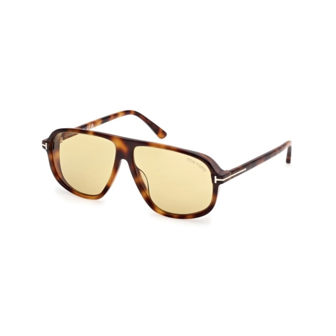 Óculos de Sol Tom Ford FT1208_6153E Acetato Marrom Mesclado com lentes na cor Marrom 1