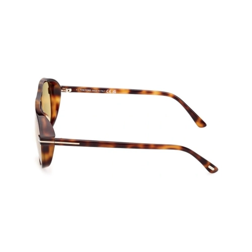 Óculos de Sol Tom Ford FT1208_6153E Acetato Marrom Mesclado com lentes na cor Marrom