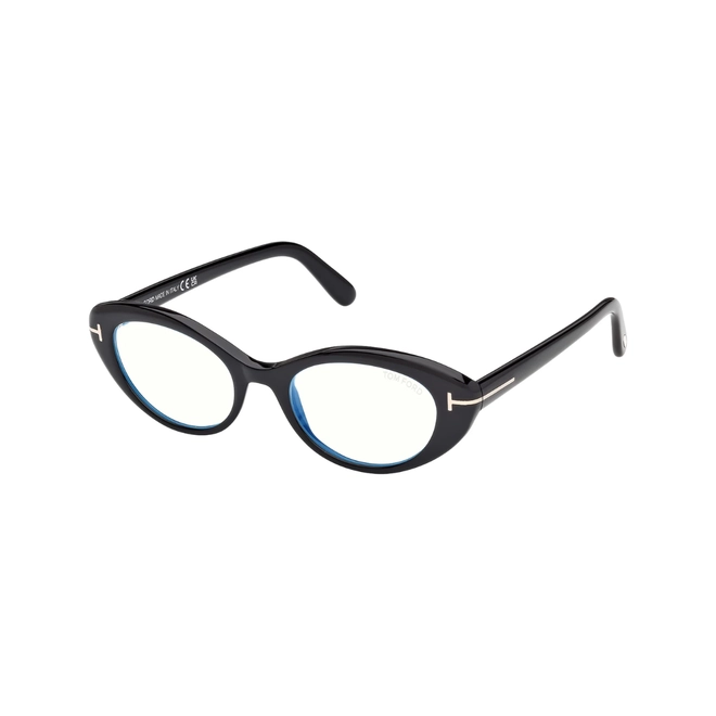 Óculos de Grau Tom Ford FT6092-B_50001 Acetato Preto 1