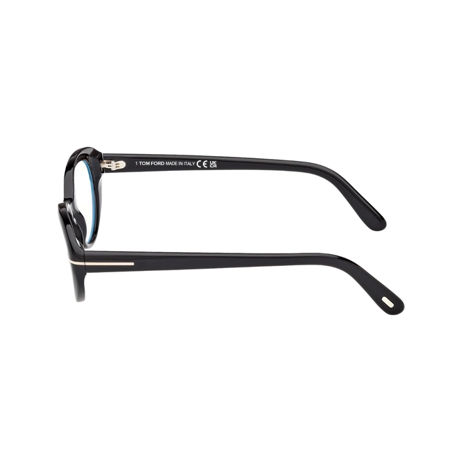 Óculos de Grau Tom Ford FT6092-B_50001 Acetato Preto 3