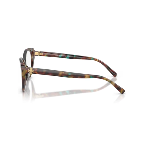 Óculos de Grau Tory Burch 0TY2177U 2046 52 Acetato Marrom e Azul Mesclado