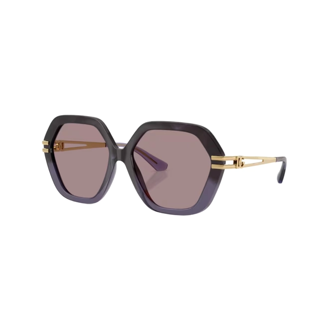 Óculos de Sol Dolce & Gabbana 0DG6210 3494LA56 Acetato Violeta Degradê com lentes na cor Violeta 1