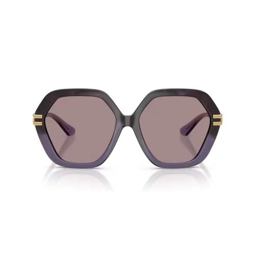 Óculos de Sol Dolce & Gabbana 0DG6210 3494LA56 Acetato Violeta Degradê com lentes na cor Violeta