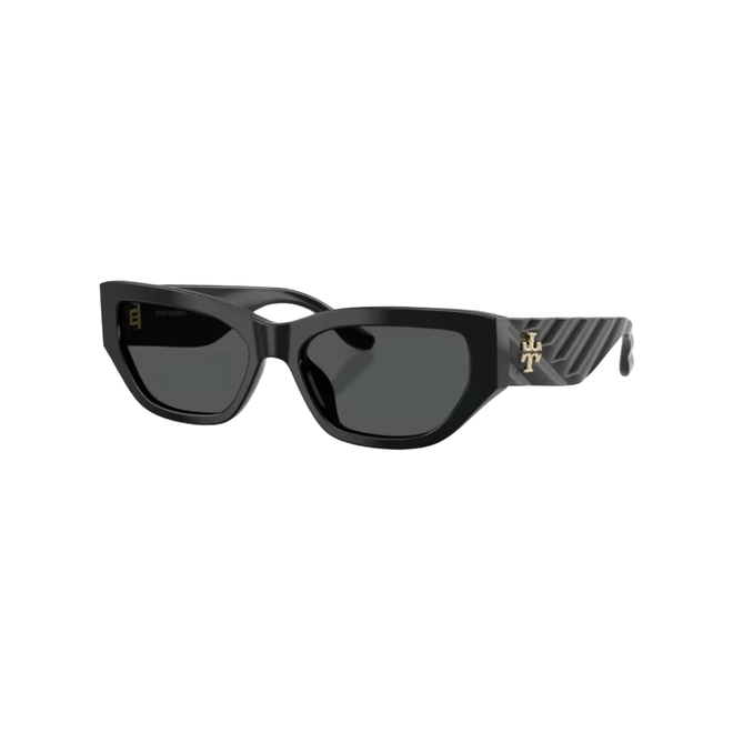 Óculos de Sol Tory Burch 0TY7240U 17098755 Acetato Preto com lentes na cor Cinza Escuro 1