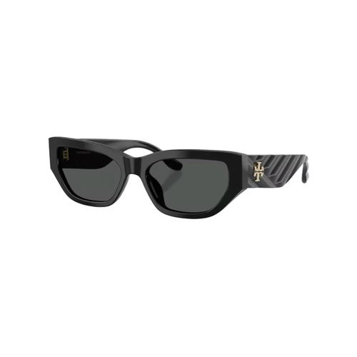 Óculos de Sol Tory Burch 0TY7240U 17098755 Acetato Preto com lentes na cor Cinza Escuro