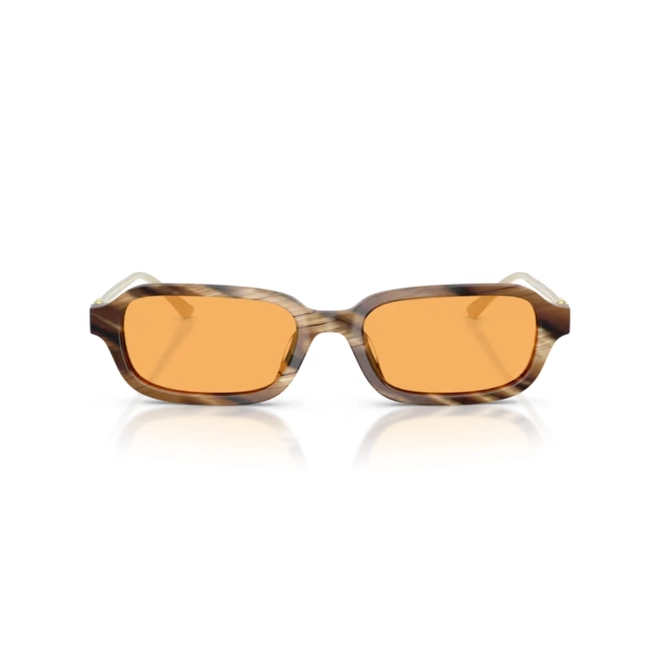 Óculos de Sol Tory Burch 0TY7243U 20938553 Acetato Marrom Mesclado com lentes na cor Amarelo 2