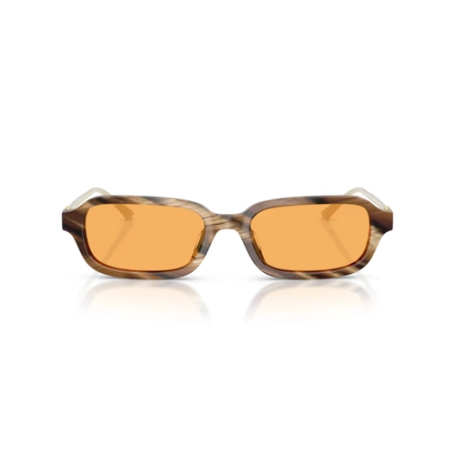 Óculos de Sol Tory Burch 0TY7243U 20938553 Acetato Marrom Mesclado com lentes na cor Amarelo