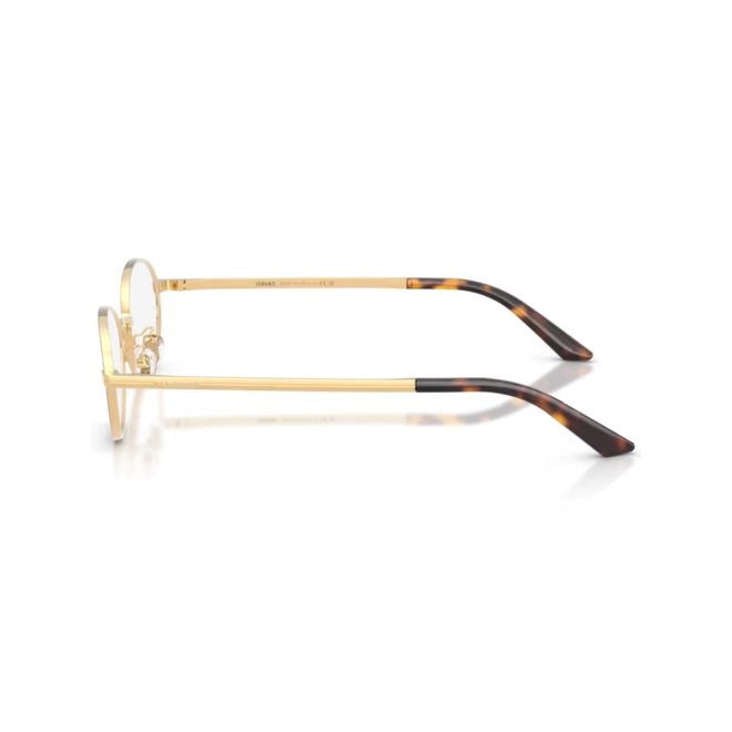 Óculos de Grau Versace 0VE1325D 1525 53 Metal Dourado e Marrom Mesclado 3