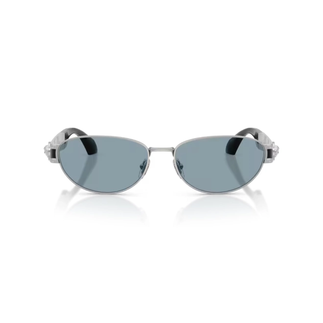 Óculos de Sol Versace 0VE2304 15267256 Metal Prateado com lentes na cor Azul 2