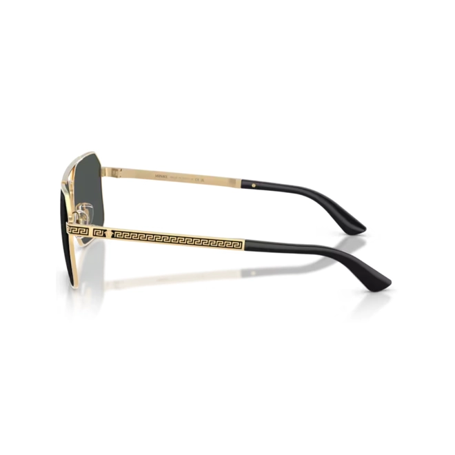 Óculos de Sol Versace 0VE2306 15238760 Metal Dourado com lentes na cor Cinza Escuro 3