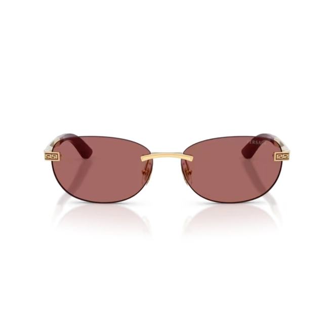 Óculos de Sol Versace 0VE2307 15236956 Metal Dourado com lentes na cor Violeta 2