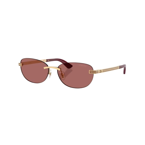 Óculos de Sol Versace 0VE2307 15236956 Metal Dourado com lentes na cor Violeta