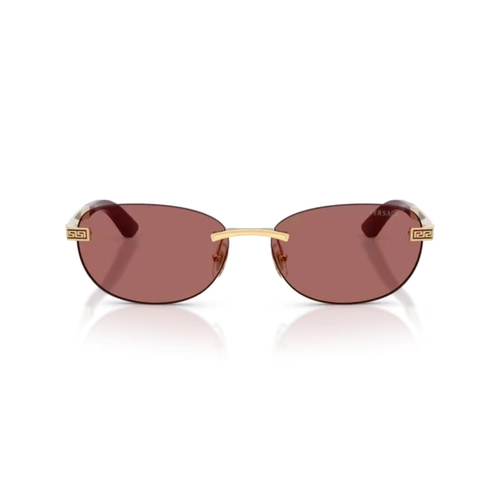 Óculos de Sol Versace 0VE2307 15236956 Metal Dourado com lentes na cor Violeta