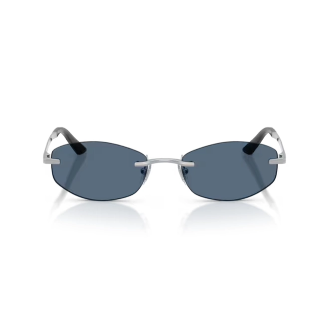 Óculos de Sol Versace 0VE2308D 15268054 Metal Prateado com lentes na cor Azul 2