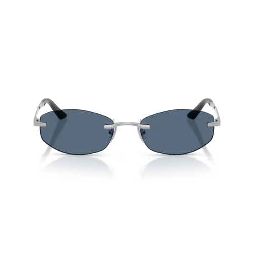 Óculos de Sol Versace 0VE2308D 15268054 Metal Prateado com lentes na cor Azul