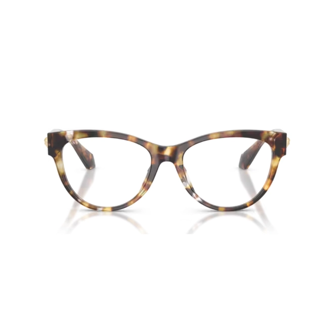 Óculos de Grau Versace 0VE3402U 5552 54 Acetato Marrom e Amarelo Mesclado 2