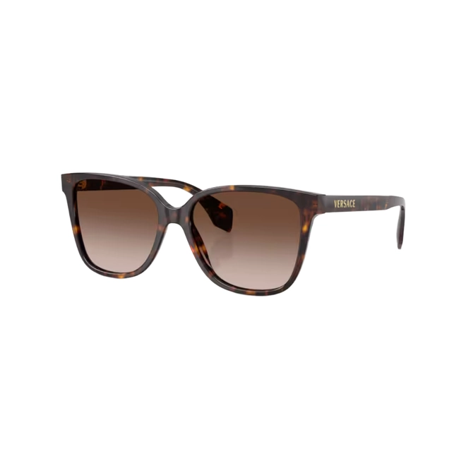 Óculos de Sol Versace 0VE4523 108/1356 Acetato Marrom Mesclado com lentes na cor Marrom Degradê 1