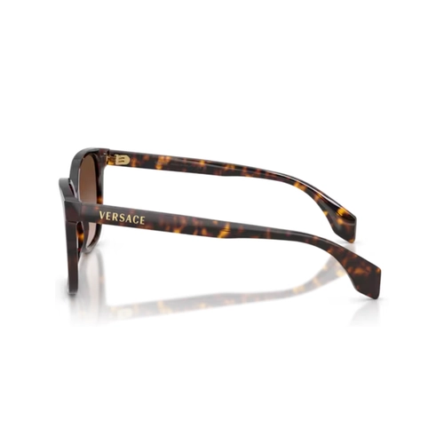 Óculos de Sol Versace 0VE4523 108/1356 Acetato Marrom Mesclado com lentes na cor Marrom Degradê