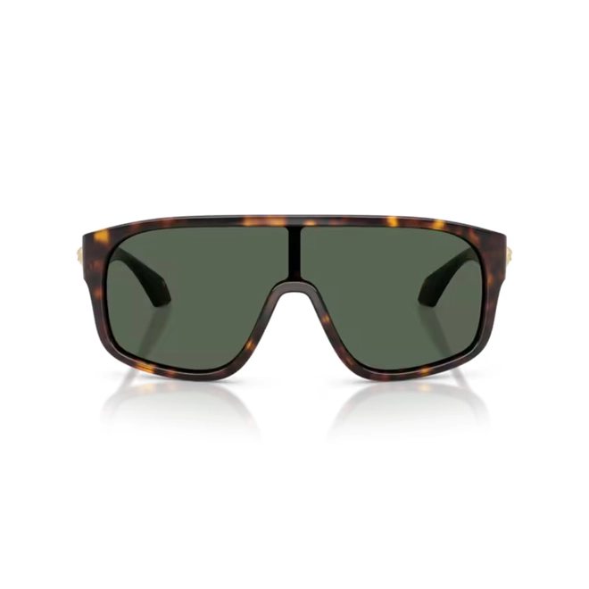 Óculos de Sol Versace 0VE4526U 108/7131 Acetato Marrom Mesclado com lentes na cor Verde Escuro 2
