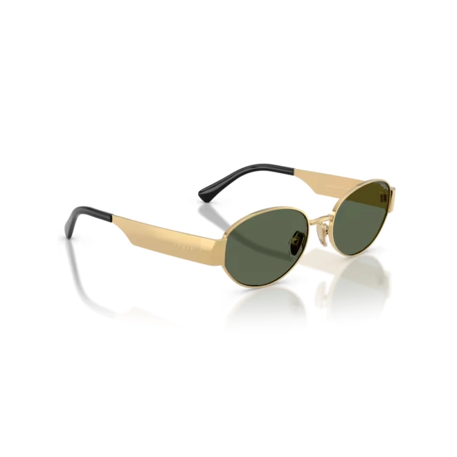 Óculos de Sol Vogue 0VO4362S 280/7154 Metal Dourado com lentes na cor Verde Escuro 3
